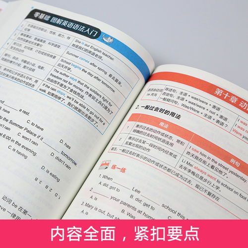 零基础图解英语语法书自学入门标准英语语法大全初中高中大学成人